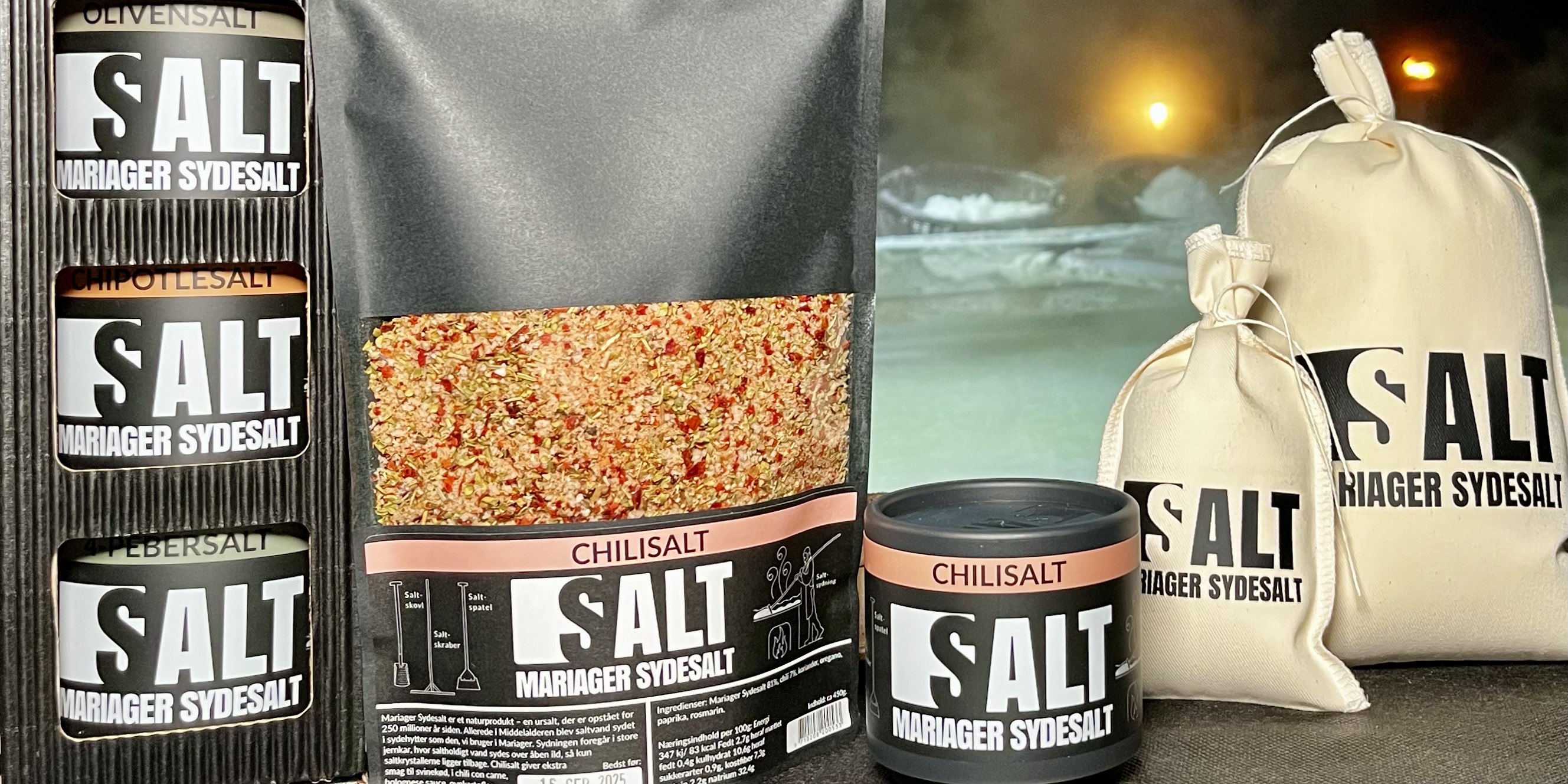 Sydesalt varianter